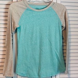 Justice long sleeve baseball tee